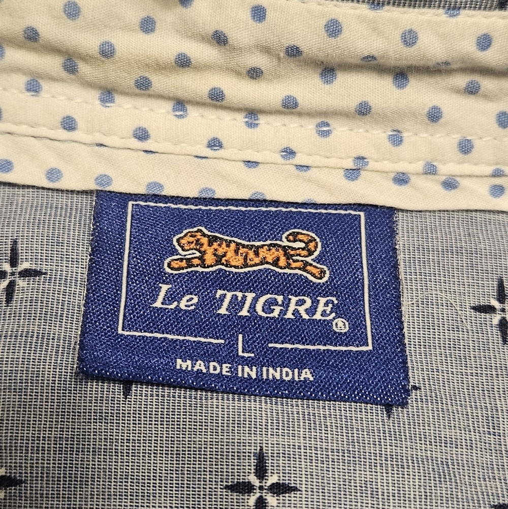 Le Tigre Light Blue Patterned Button Down Shirt - image 6